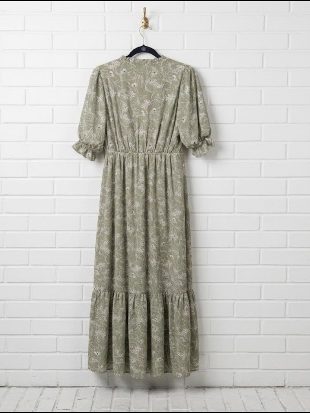 Baltic Born Sage Green Printed Midi Dress - Picture 3 of 5